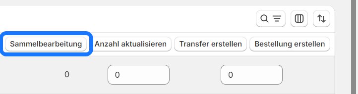 Einstellung internationaler Versand 9
