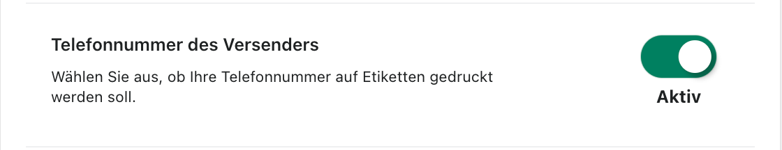Informationen am Etikett 9