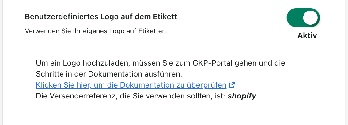 Informationen am Etikett 2