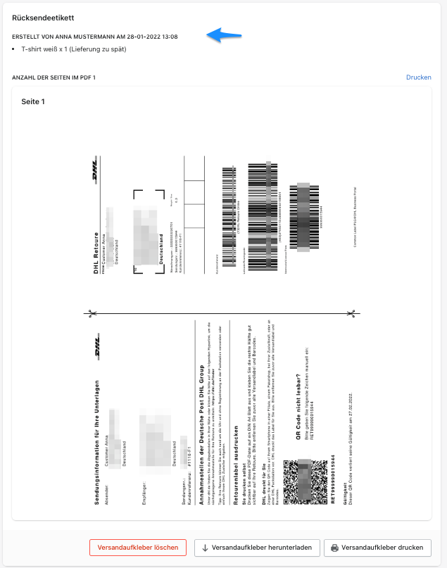 Customer returns 11 Customer returns 11